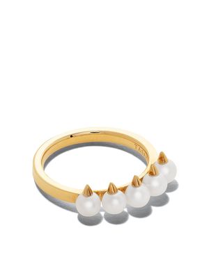 TASAKI 18kt yellow gold danger freshwater pearl ring
