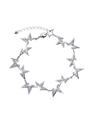 TASAKI platinum Collection Line Abstract Star diamond bracelet - Silver