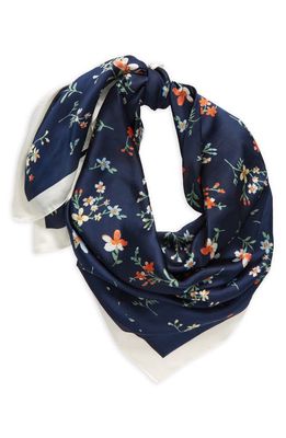 Tasha Mini Flowers Scarf in Nvy/Mult