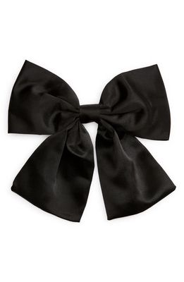 Tasha Satin Bow in Black