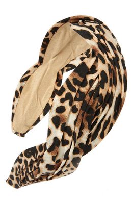 Tasha Twist Animal Print Headband in Leopard