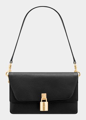 Tate Small Flap Leather Shoulder Bag