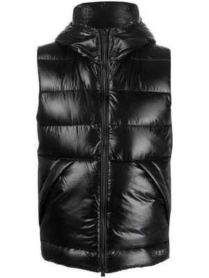 Tatras hooded puffer vest - Black