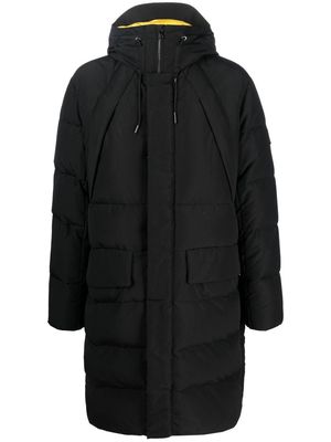 Tatras logo-patch hooded padded coat - Black
