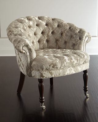 Taupe Sausalito Tufted Chair