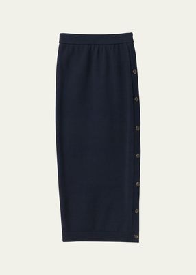 Taylor Buttoned Knit Skirt