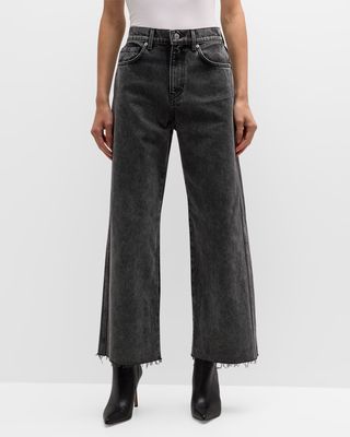 Taylor Cropped High Rise Wide Jeans