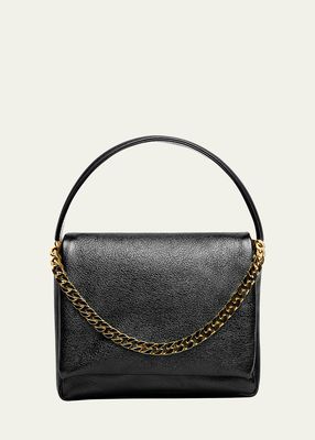 Taylor Flap Leather Top-Handle Bag