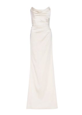 Taylor Strapless Satin Gown