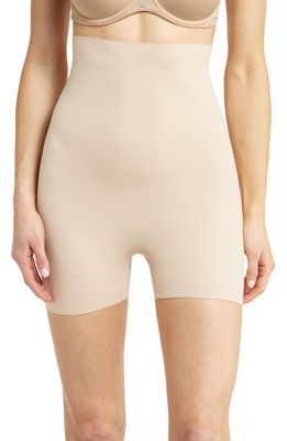 TC Sleek Essentials High Waist Shaper Shorts in Warm Beige 