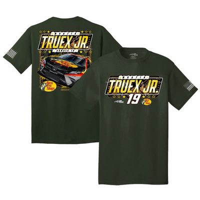 TEAM PENSKE Men's Joe Gibbs Racing Team Collection Olive Martin Truex Jr Logo Military T-Shirt