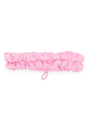 TEAM WANG design drawstring textured headband - Pink