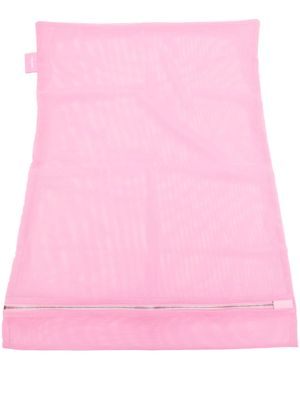 TEAM WANG design logo-patch storage bag - Pink