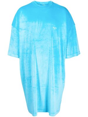 TEAM WANG design Sparkles velvet dress - Blue