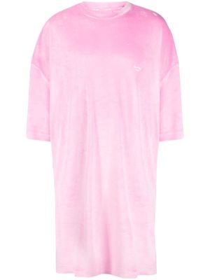 TEAM WANG design Sparkles velvet shirtdress - Pink