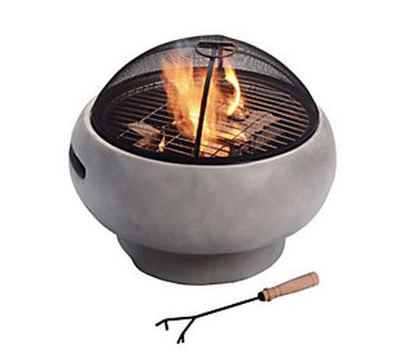Teamson Home 21" Round Wood Burning Fire Pit