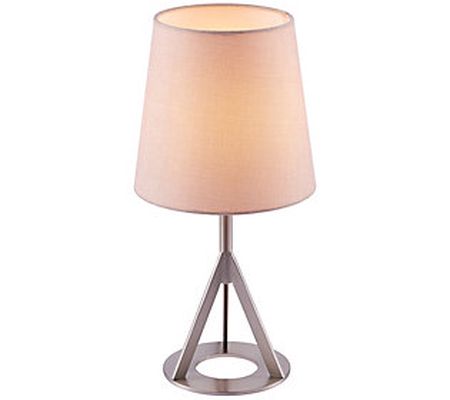 Teamson Home Aria 15.7" Modern Table Lamp Round Shade