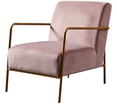 Teamson Home Chelsea Armchair with Gold-Finishe d Metal Legs