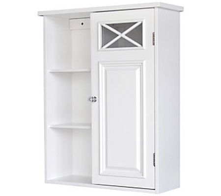 Teamson Home Removable Wall Cabinet w/ Cross Mo ding