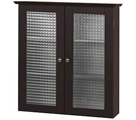 Teamson Home Removable Wooden Wall Cab inet Espress