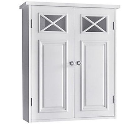 Teamson Home Removable Wooden Wall Cab inet Whi te