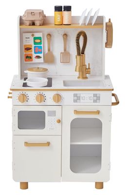 Teamson Kids Chef Memphis Kitchen Playset in White/Gold