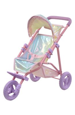 Teamson Kids Olivia's Little World Magical Dreamland Baby Doll Jogging Stroller in Iridescent