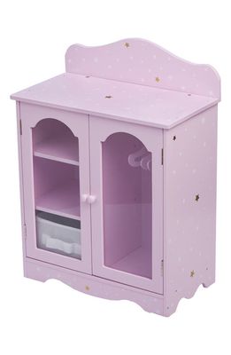 Teamson Kids Olivia's Little World Twinkle Stars Princess Fancy Doll Closet in Purple/White