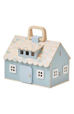Teamson Kids Olivia's World Portable Dollhouse Playset in Gray/Wood