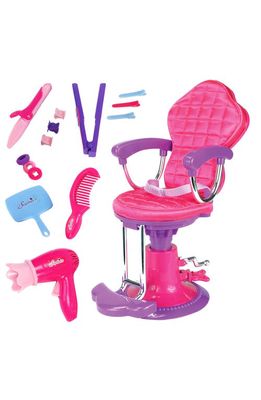 Teamson Kids Sophia's Doll Salon Chair Set in Pink/Purple/Light Blue