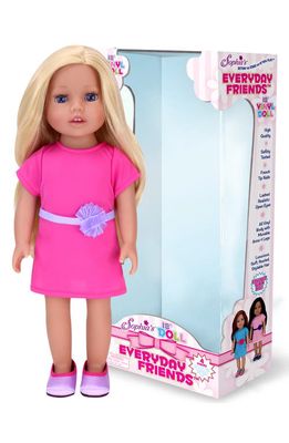 Teamson Kids Sophia's Heritage Collection Everyday Friends 18-Inch Doll in Hot Pink