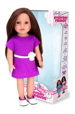 Teamson Kids Sophia's Heritage Collection Everyday Friends 18-Inch Doll in Purple