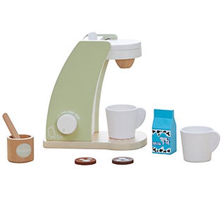 Teamson Kids Wooden Coffee Machine Play Kitchen Accessories