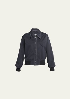 Tech Nylon Bomber Shirt