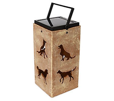 Techko Solar Decorative Portable Lantern - Dog
