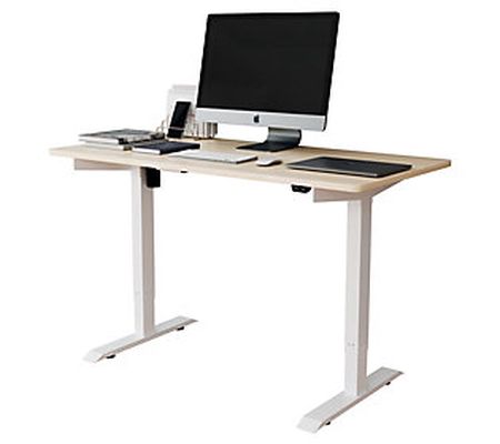 Techni Mobili  Electric Adjustable Sit to Stand Oak desk