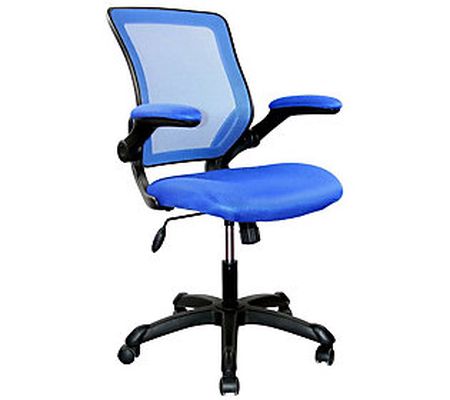 Techni Mobili Mesh Task Office Chair with Flip- Up Arms