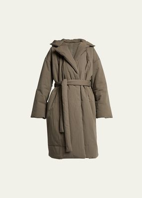 Technical Suiting Oversized Wrap Coat