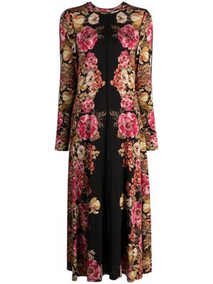 Ted Baker Analou floral-print dress - Black