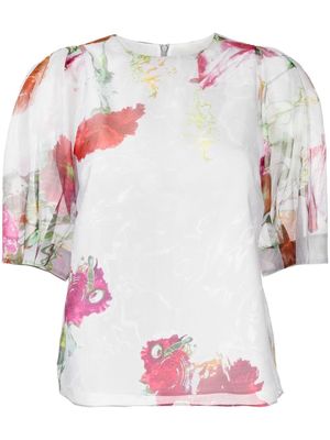 Ted Baker Aymee puff-sleeve blouse - Grey