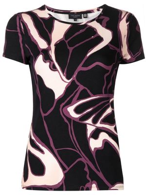 Ted Baker Chrissi abstract-print T-shirt - Black
