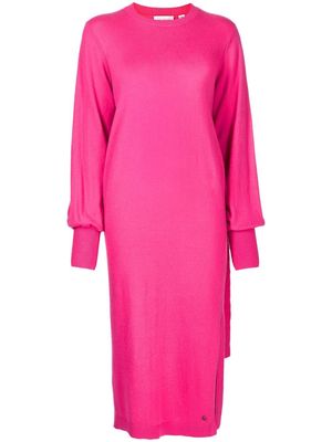 Ted Baker front-tie midi dress - Pink