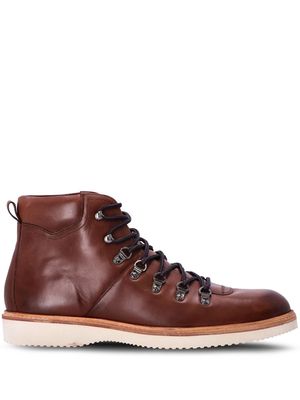 Ted Baker Hiker leather ankle boots - Brown