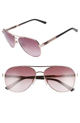 Ted Baker London 58mm Gradient Aviator Sunglasses in Gold/Rose