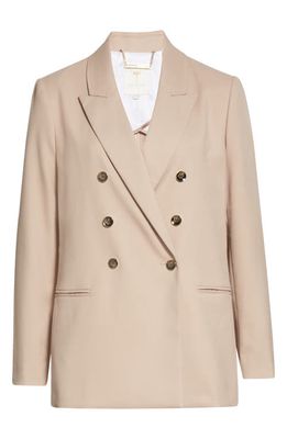 Ted Baker London Afon Double Breasted Blazer in Natural