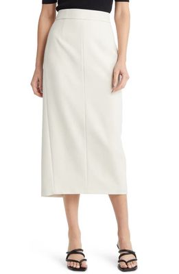 Ted Baker London Amberos Tailored Longline Pencil Skirt in Natural