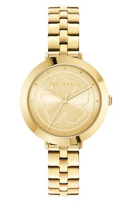 Ted Baker London Ammy Magnolia Bracelet Watch, 34mm in Gold/Cream/Gold 