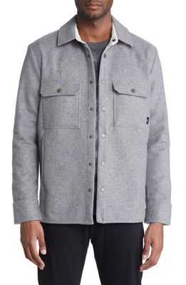 Ted Baker London Anderby Wool Blend Overshirt in Grey
