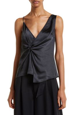 Ted Baker London Angelya Twist Front V-Neck Cami in Black