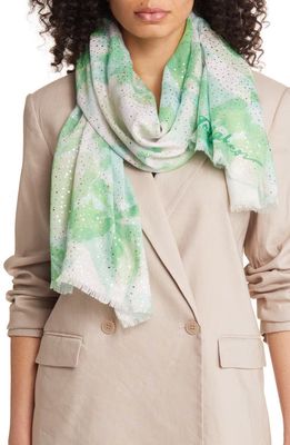 Ted Baker London Ardaa Floral Scarf in Green